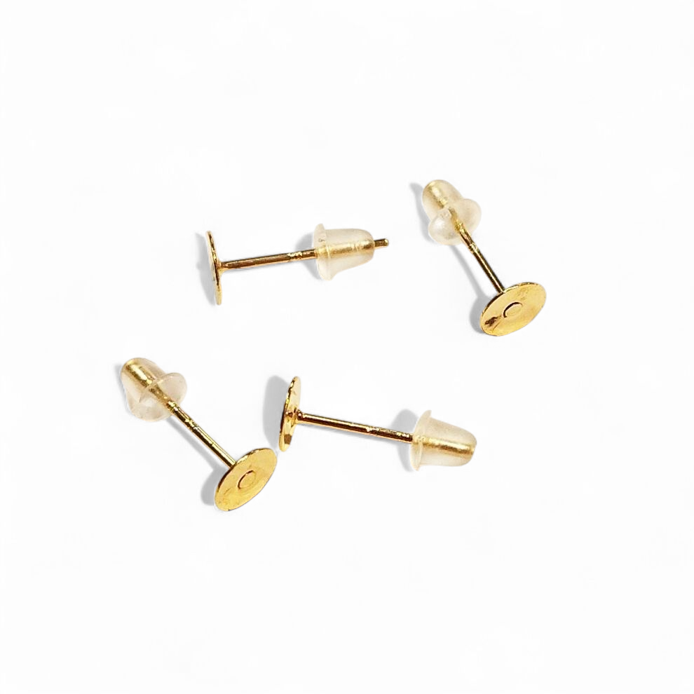 Ørestikkere med plade. 12x5 mm.