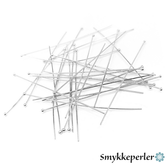 Smykkestave med kugle. 304 stål. 8 stk. 4 x 0,7mm.