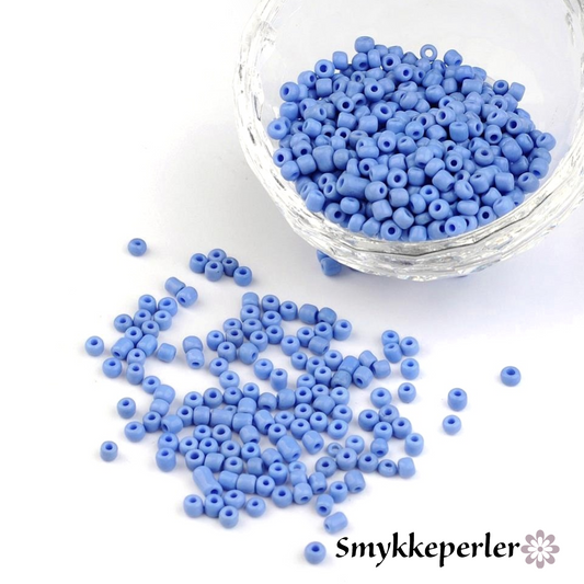 Seed beads kornblå. Ca. 3 mm.