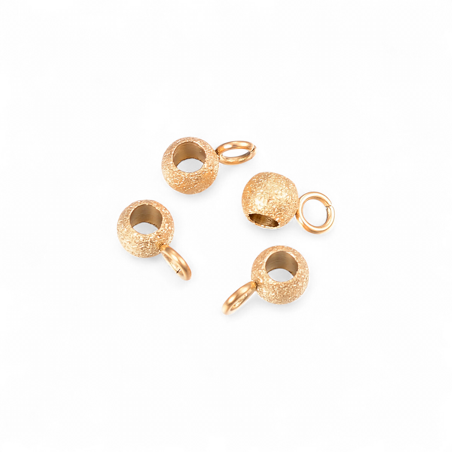Connectors til links. Stål med 18k guld. Vandfaste.