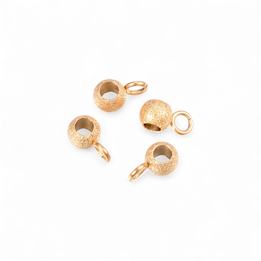 Connectors til links. Stål med 18k guld. Vandfaste.