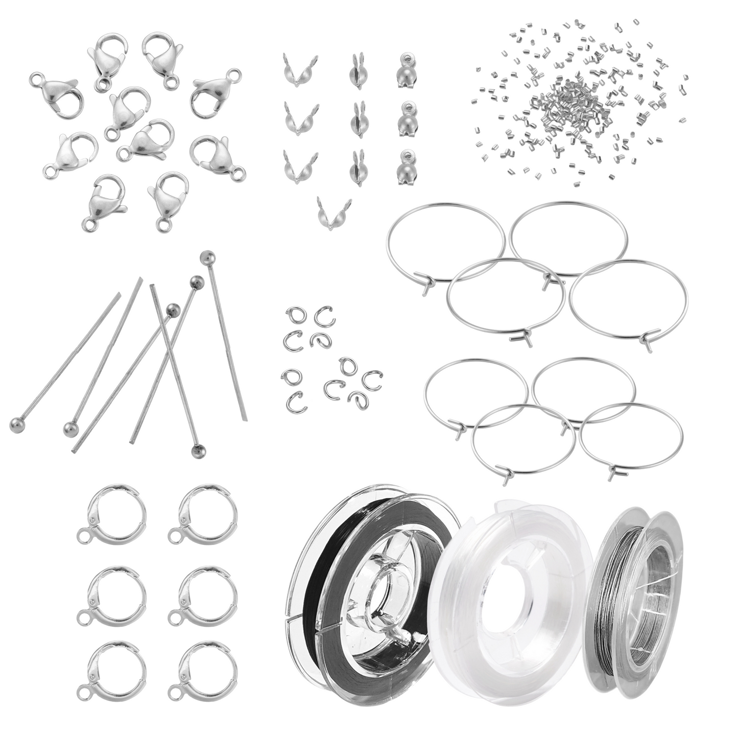 Basis startpakke medium. Vandfaste kvalitets smykkematerialer i 304 rustfrit stål.
