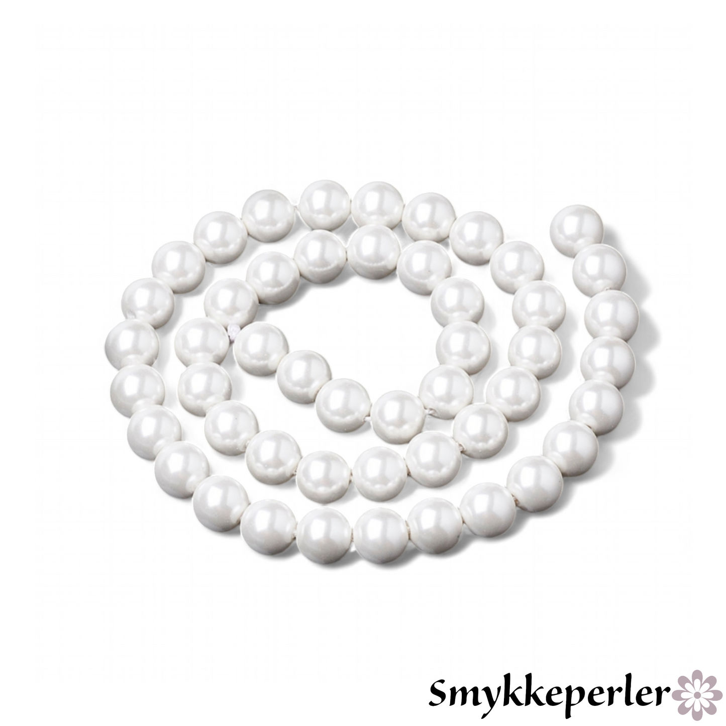 Shell pearls hel streng. 6mm.