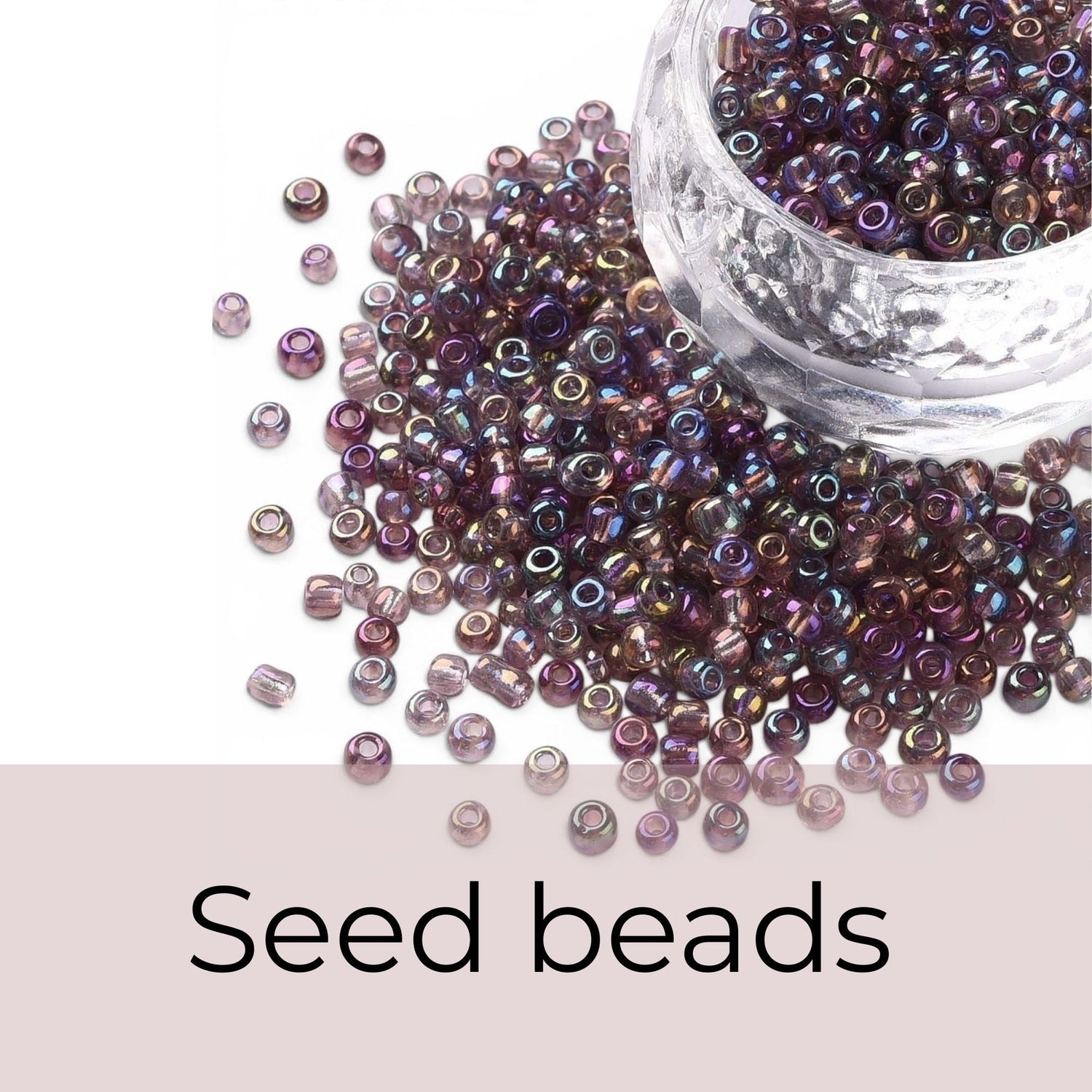 Alle seed beads 3 mm.