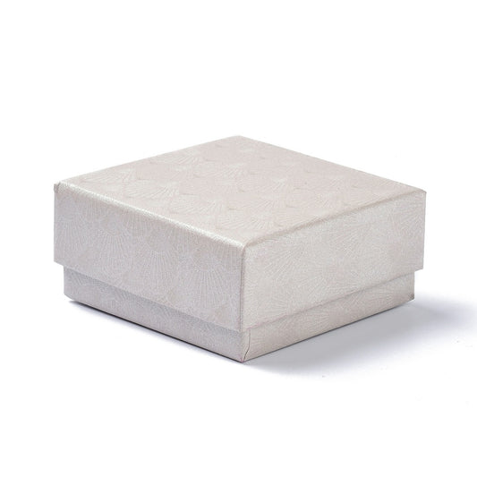 Smykkeæske ivory til opbevaring. 7,5cm. X 7,5cm. X 3,6cm.