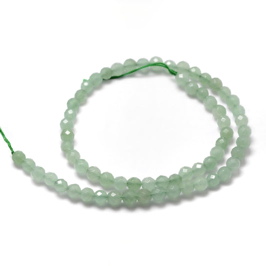 Aventurine grøn. 6mm. Hel streng.