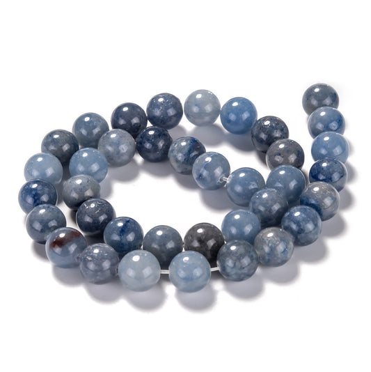 Aventurine blå. 6mm. Hel streng.