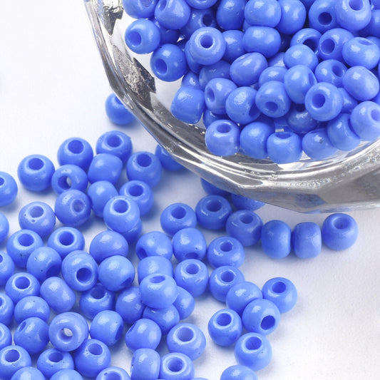 Seed beads kornblå. Ca. 3 mm.
