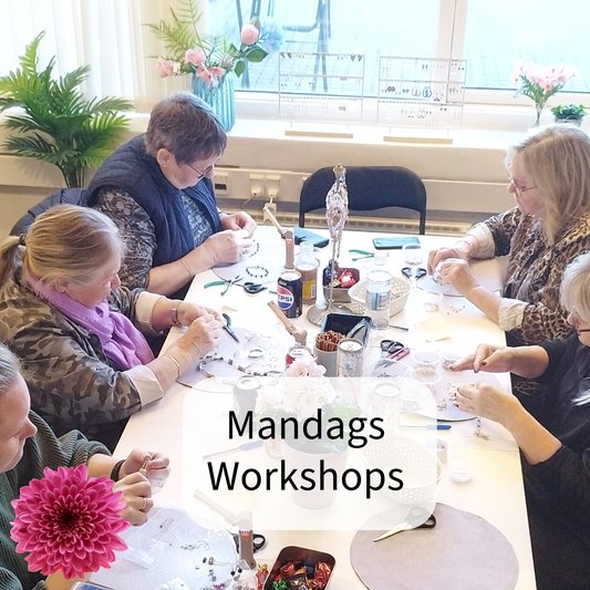 Mandags workshops 2 timer.