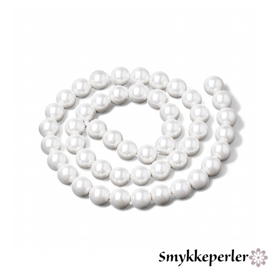 Shell pearls hel streng. 6mm.