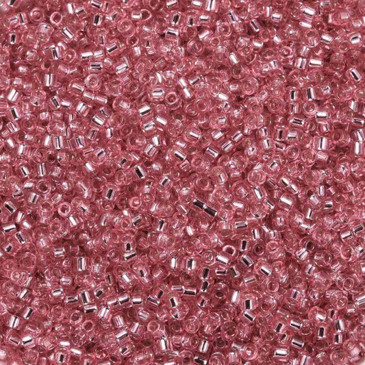 Cylinder delica style 2x1 mm. Flamingo