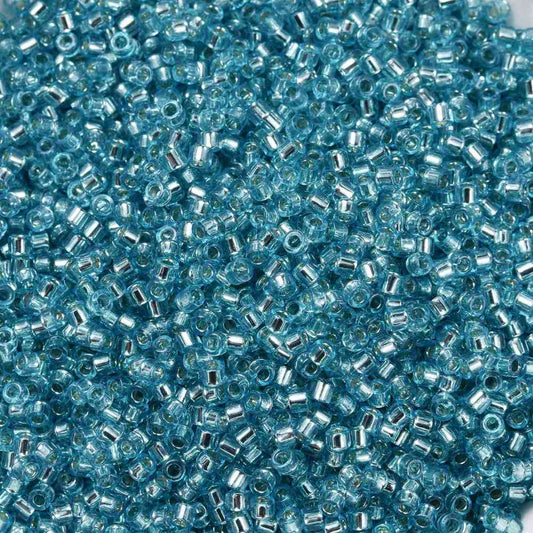 Cylinder delica style 2x1 mm. Himmelblå