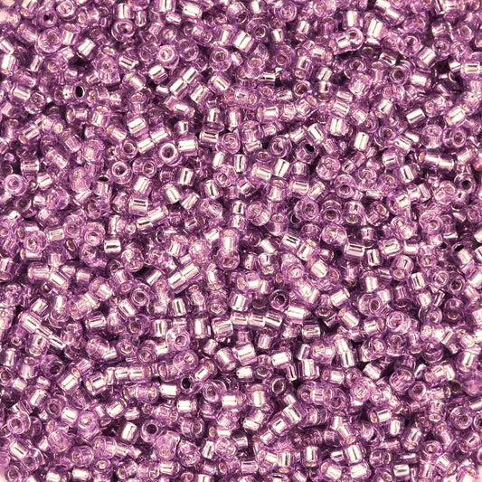 Cylinder delica style 2x1 mm. Violet
