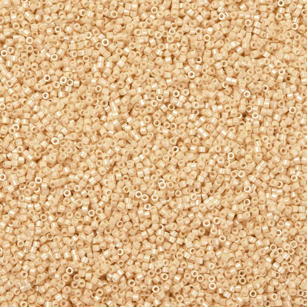 Cylinder delica style 2x1 mm. Beige