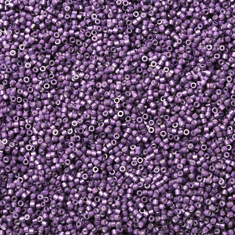 Cylinder delica style 2x1 mm. Indigo lilla