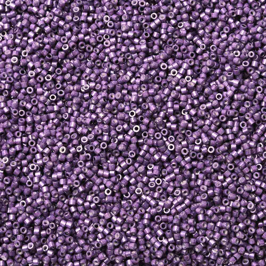 Cylinder delica style 2x1 mm. Indigo lilla