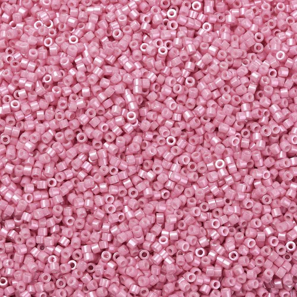 Cylinder delica style 2x1 mm. Flamingo