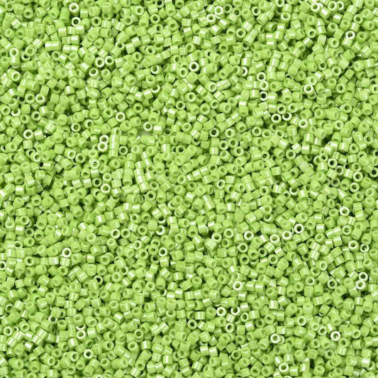 Cylinder delica style 2x1 mm. Limegrøn