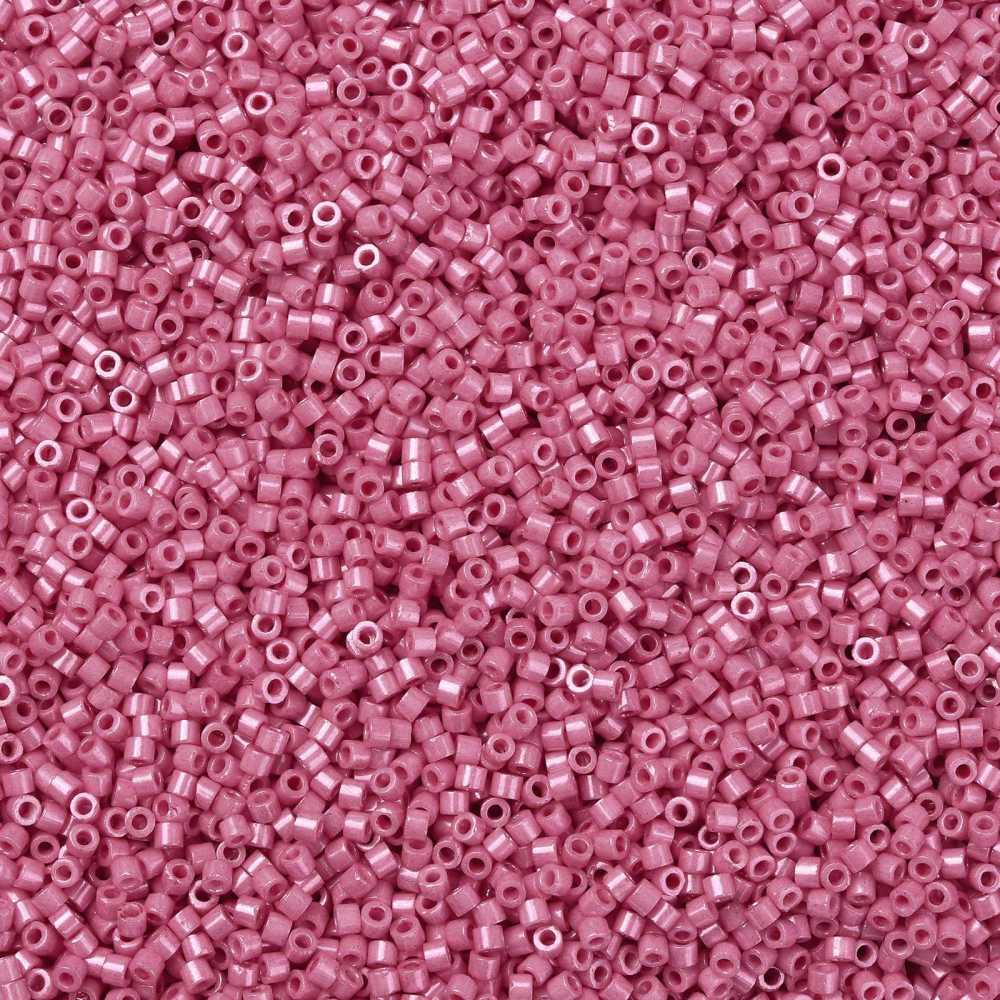 Cylinder delica style 2x1 mm. Violet pink