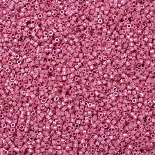 Cylinder delica style 2x1 mm. Violet pink